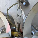 Space Age chrome hanging lamp 1970