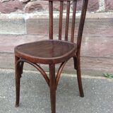 Lot of 2 wooden bistro chairs 1950