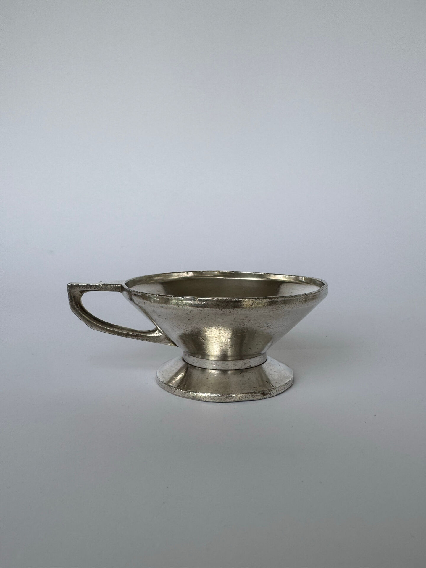 Set of 6 Mid Century Modern Silver Plated Coffee Cups