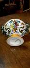 Small Cup and Saucer Majolica Fantechi Sesto Fiorentino Antique