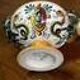 Small Cup and Saucer Majolica Fantechi Sesto Fiorentino Antique