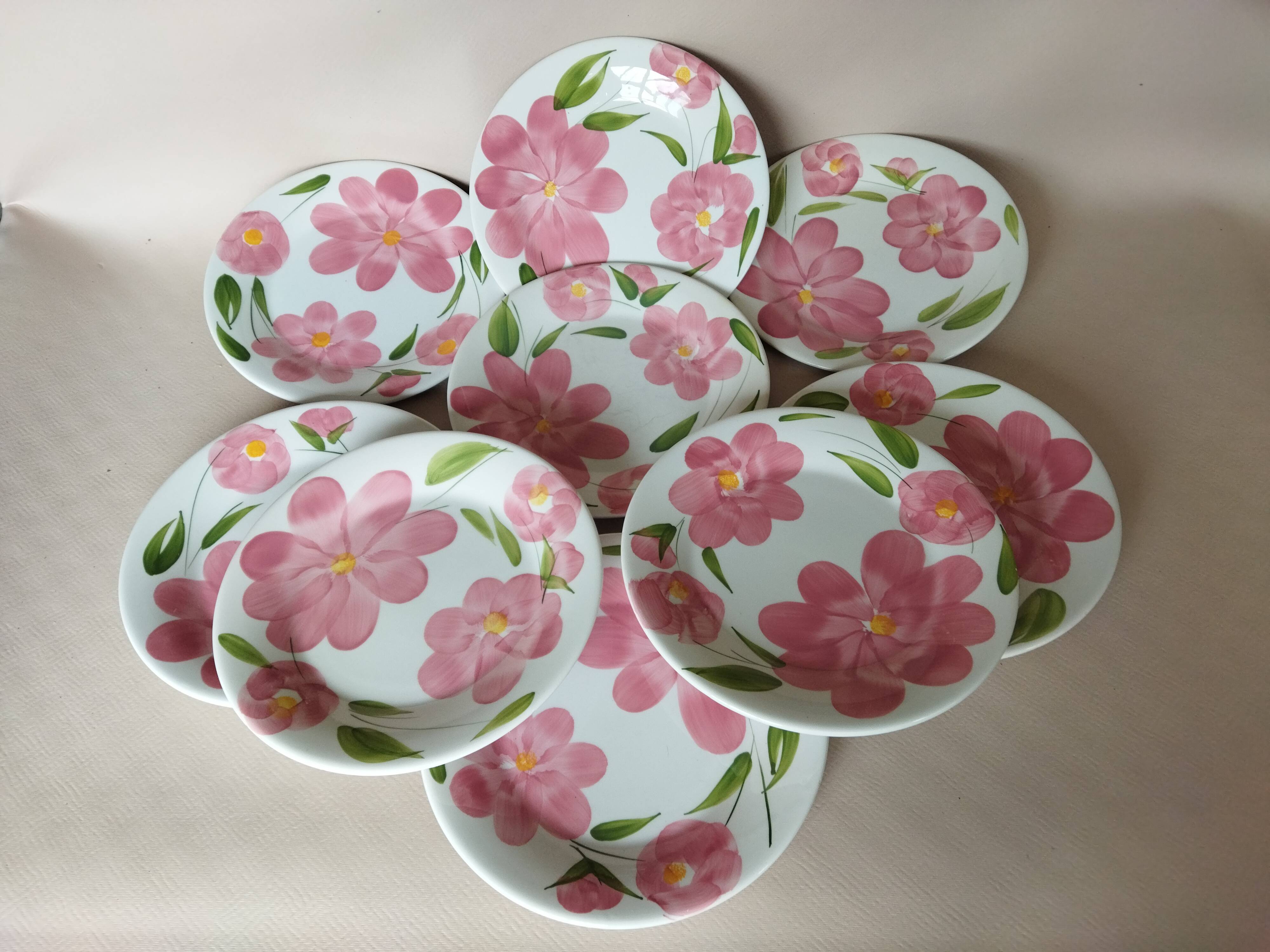 9 vintage San Marciano dinner plates