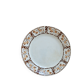 Vintage dessert plate terre de fer Onnaing – Geometric design