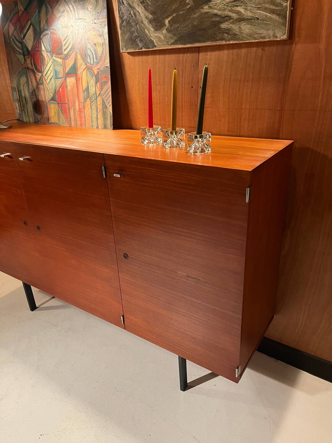 Teak sideboard from around 1960, designed by Pierre Guariche.