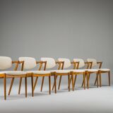 Dining Chairs Model 42 in Teak, Kai Kristiansen for Schou Andersen, 1960s,