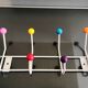 small vintage metal rack Sputnik Atomic