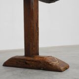 Rustic oak bench, France, Mid 19th century