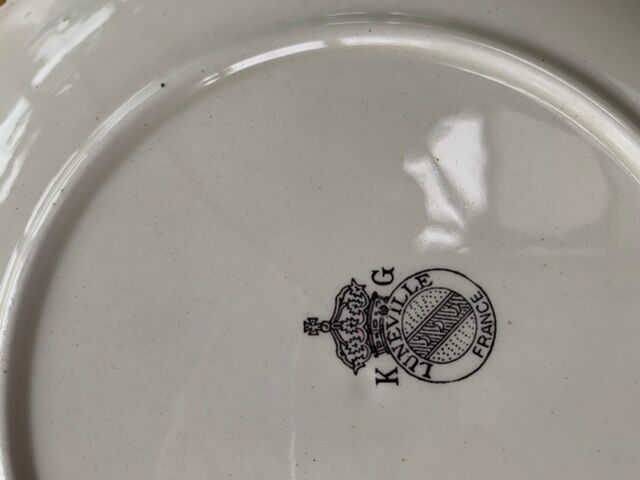 5 plates kg luneville France vintage 1970