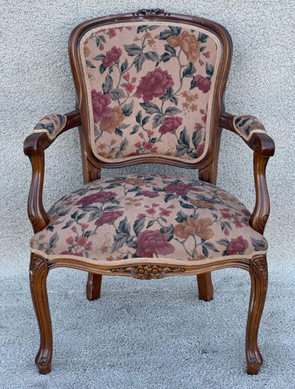 Louis XV style convertible armchair