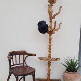 Office chair signed Baumann bistro style curved wood - 1930s