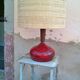Ceramic lamp and teak by Krosselbach 1970