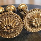Antique brass curtain tiebacks - Set of 4