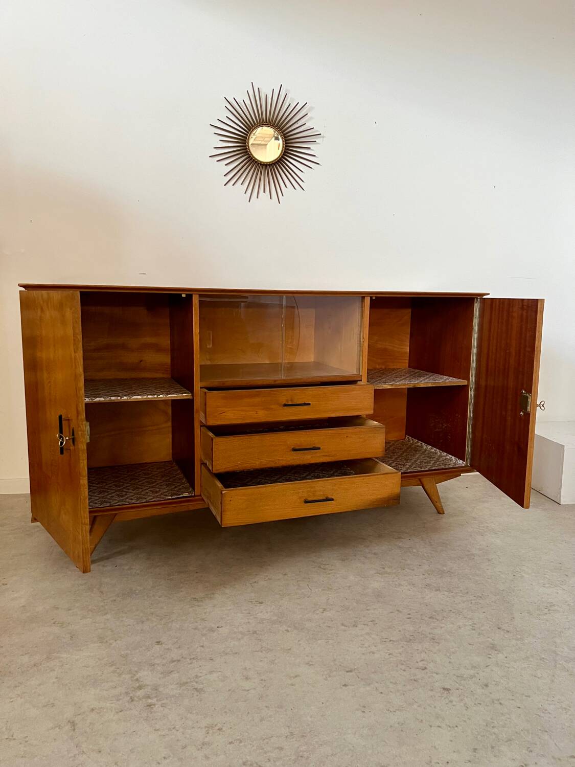Old oak sideboard from the 50s, reconstruction period