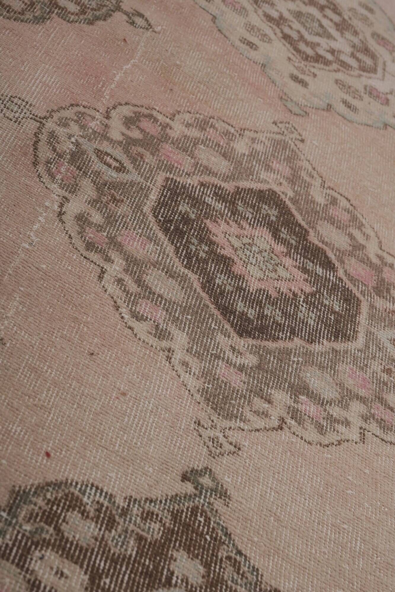 Vintage Turkish hallway rug 86x733 cm