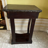 Console époque Restauration en Acajou et marbre