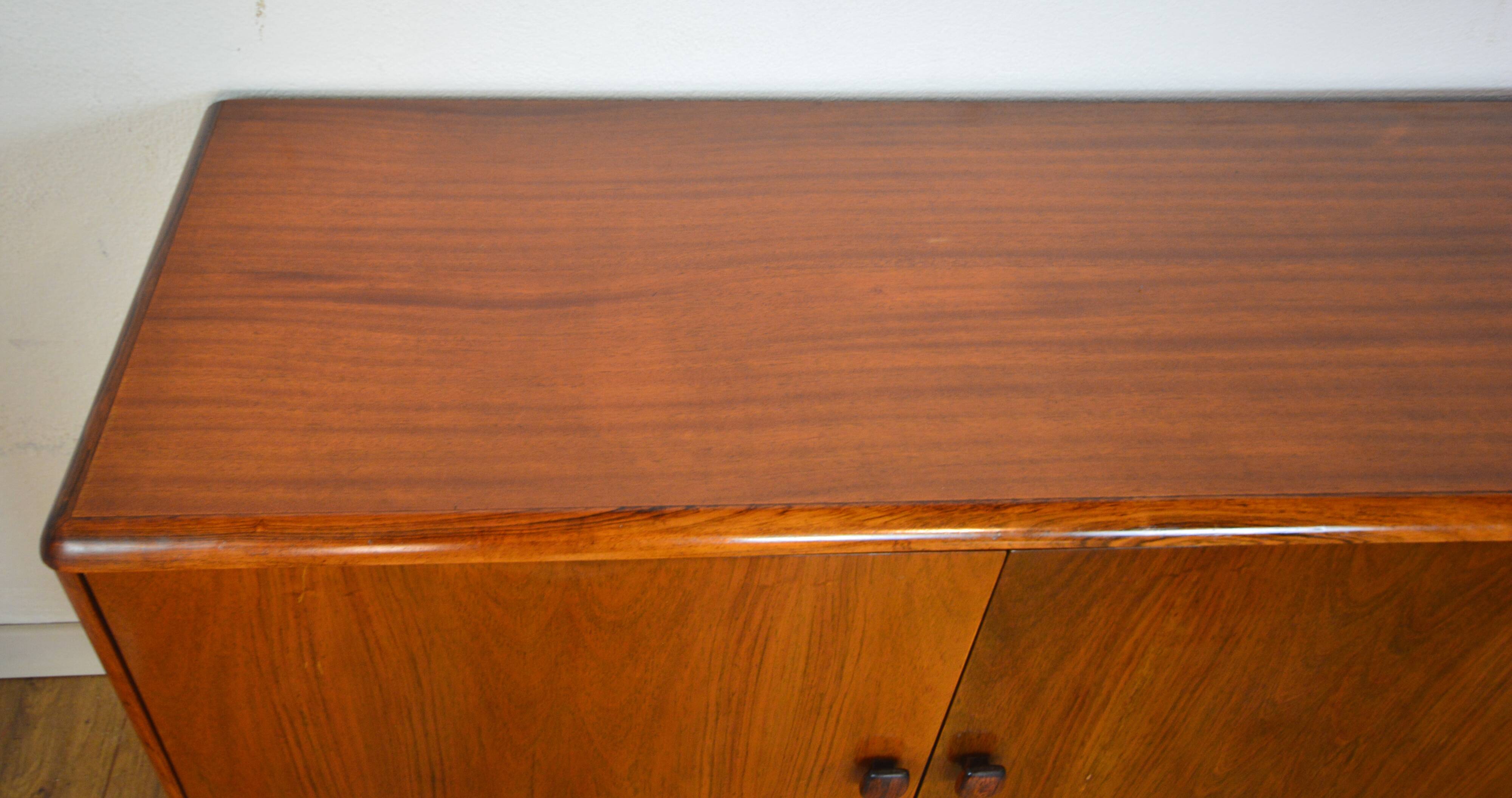 Scandian rosewood and metal sideboard