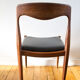 Teak and skai chair