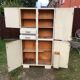 Vintage Mado sideboard with 4 doors and 2 drawers in beige lacquered plywood