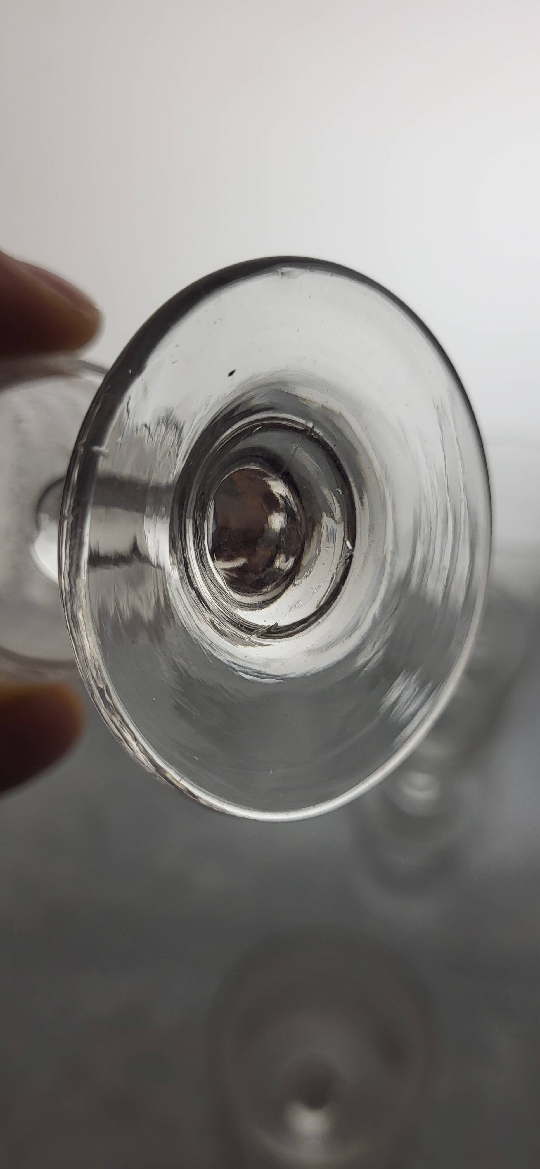 6 Greek-style aperitif wine glasses