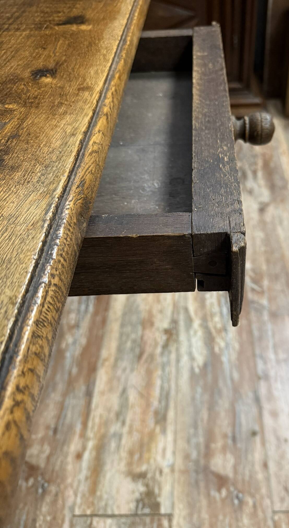 Louis XIII period desk in solid oak