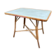 Table vintage bambou & rotin 1950