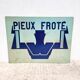 Plaque en tôle enseigne vintage industrielle