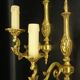 Pair of single-light wall sconces in Louis XV style - Lumalux Paris - gilded bronze