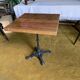 Table bistrot bois brut