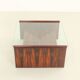 Italian coffee table in rosewood with magazine rack, 1960s.