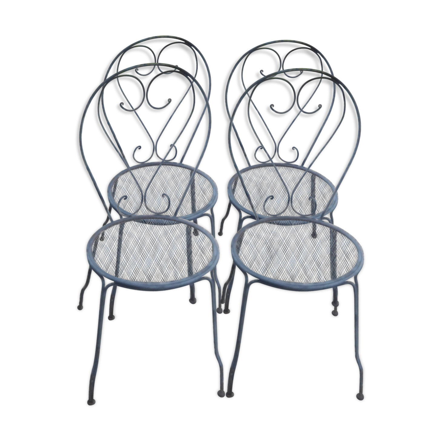 Iron garden chairs
