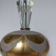 Lampe cristal taillé à la main et marbre blanc 57 cm