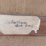 Large oil painting on canvas 2 m x 1.50 m - animated landscape - Charles Louis Verboeckhoven