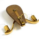 Large heavy Mid Century brass wall light from a German church