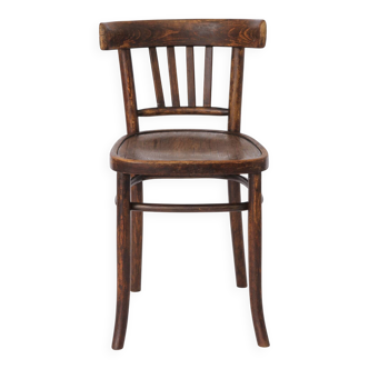 Vintage Wooden Desk Chair 1930s–1950s, Belgian Beech Wood Chair