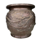 Cache pot bronze XIXème siècle Dragon