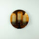 Mid century sconce wall lamp copper metal glass