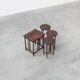 Set of Four Oak Barley Twist Nesting Tables, England, circa 1900n