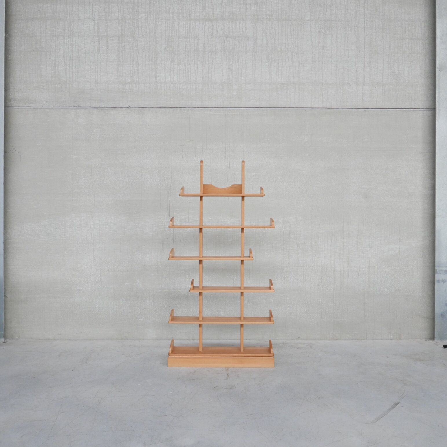 Brutalist oak mid-century dutch shelf