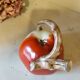 Vintage French Liquor Set by Lucien Michelaud for Limoges, apple shaped