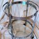 Desserte vintage chrome et verre 1970's