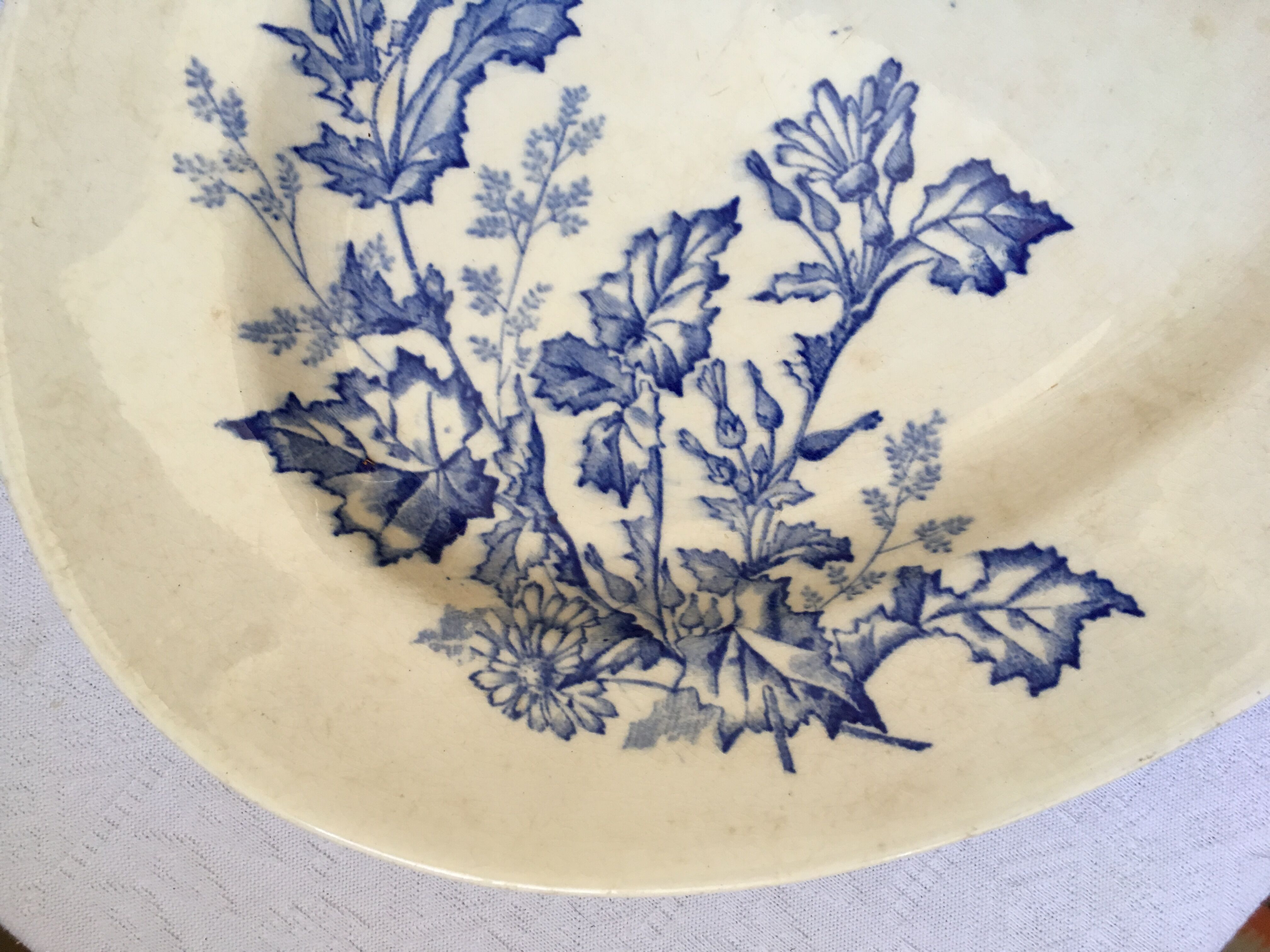 Longwy Iron Earth serving dish botanical collection