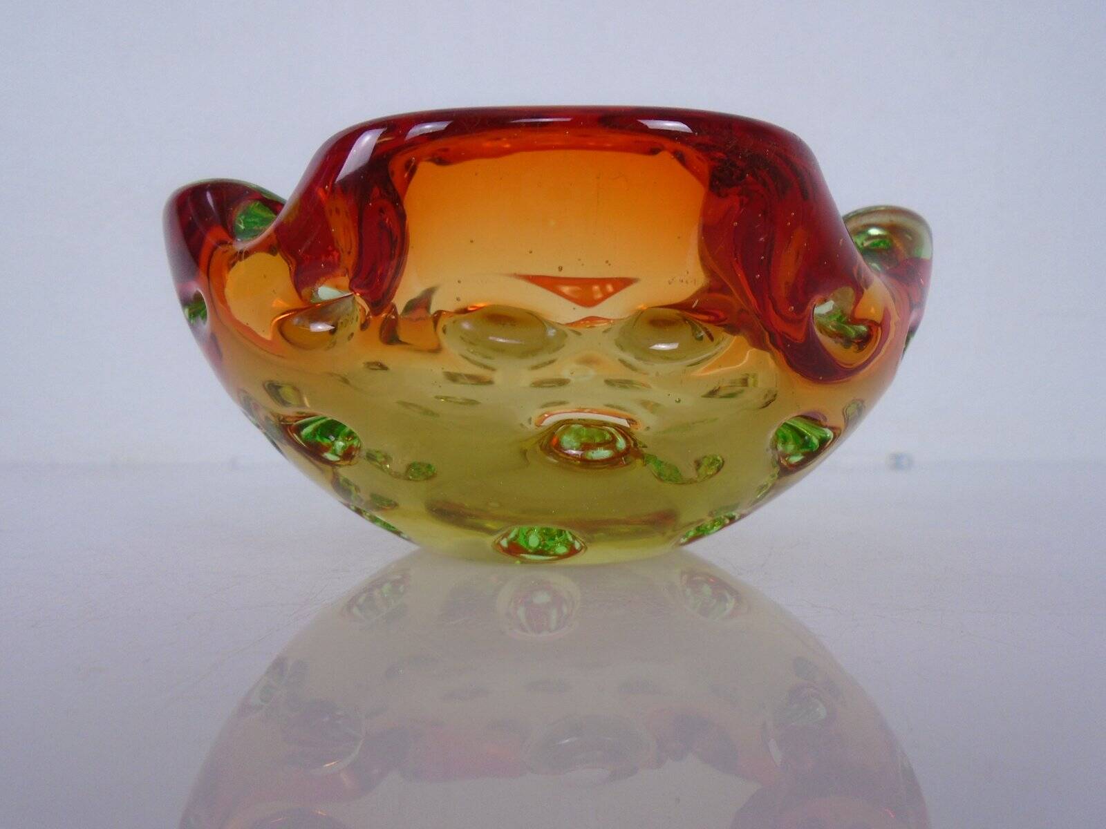 Sommerso Murano Glass Ashtray, Italy, 1960s