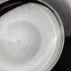Vintage stainless steel bowl from the 1980s, polished metal with a finely textured surface, timeless elegant design, retro table decoration, noble gift idea.