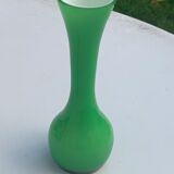 Vintage green opaline vase