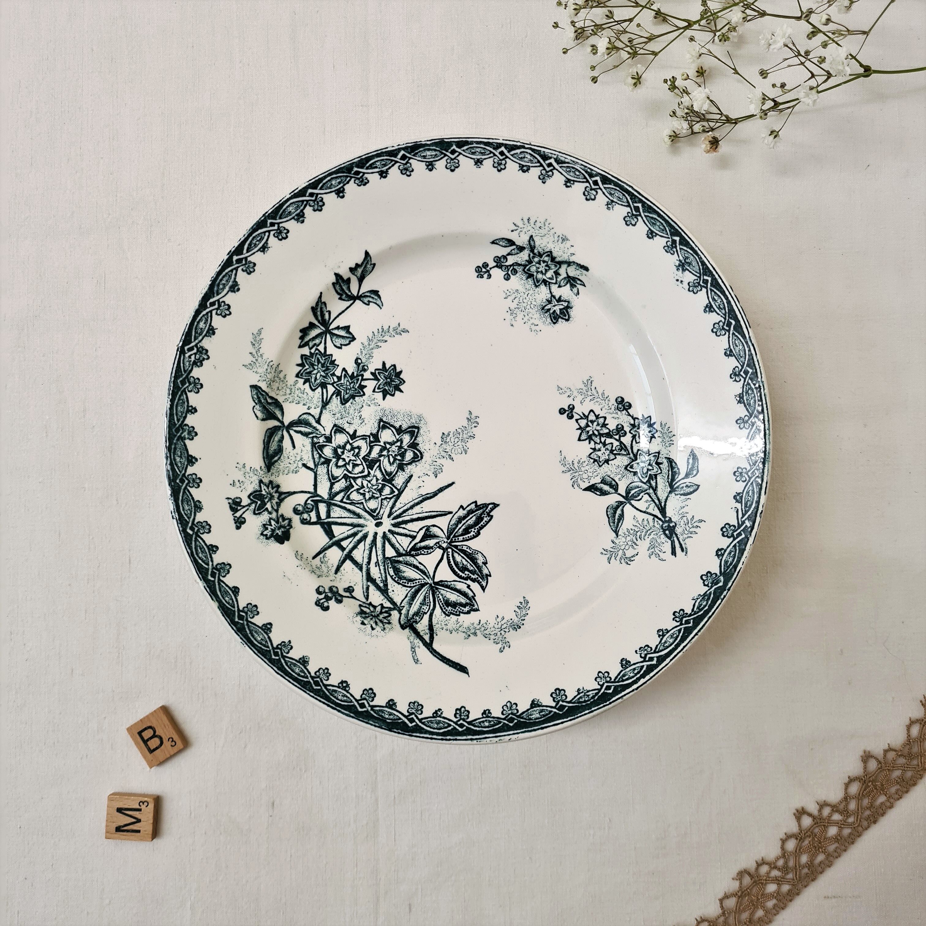 Set de 4 assiettes plates Terre de Fer