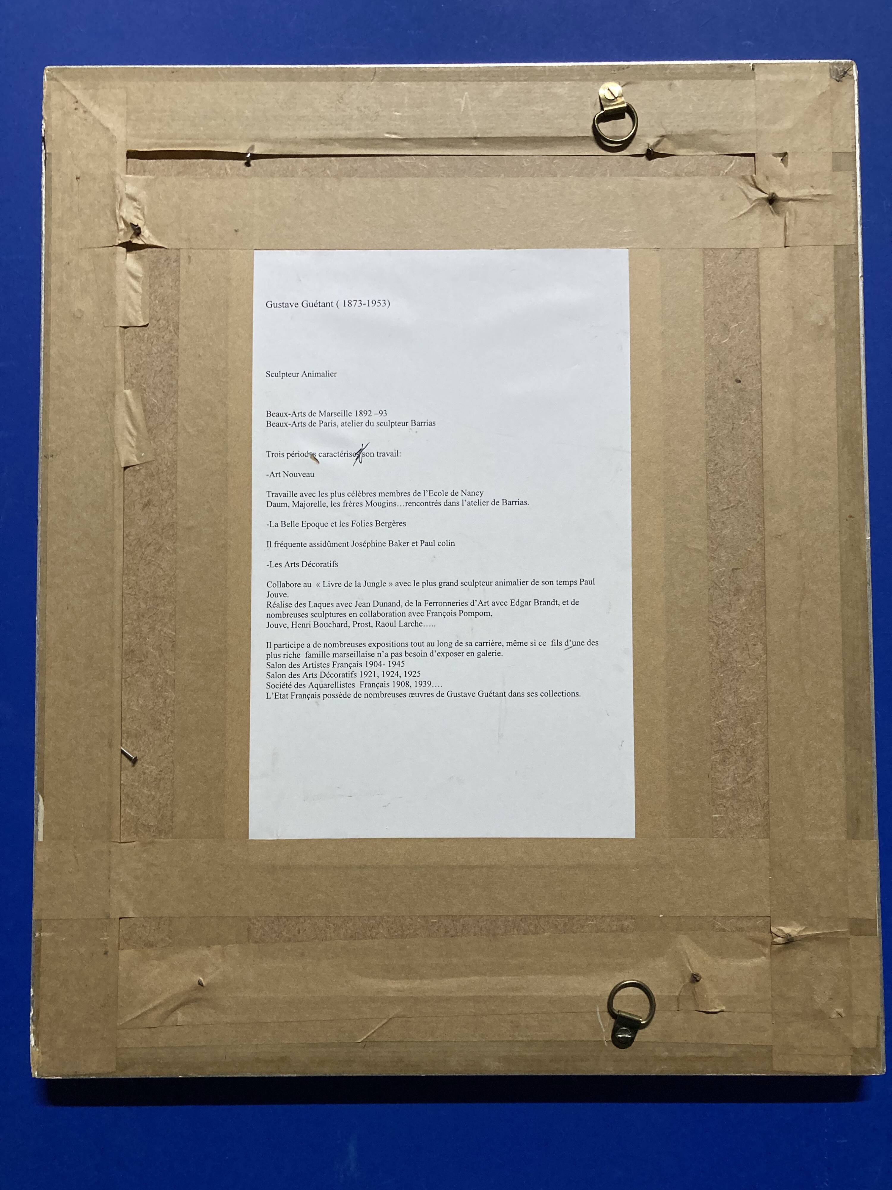 Landscape framed by Gustave Guétant (1873-1953)