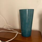 Lampe en verre bleue
