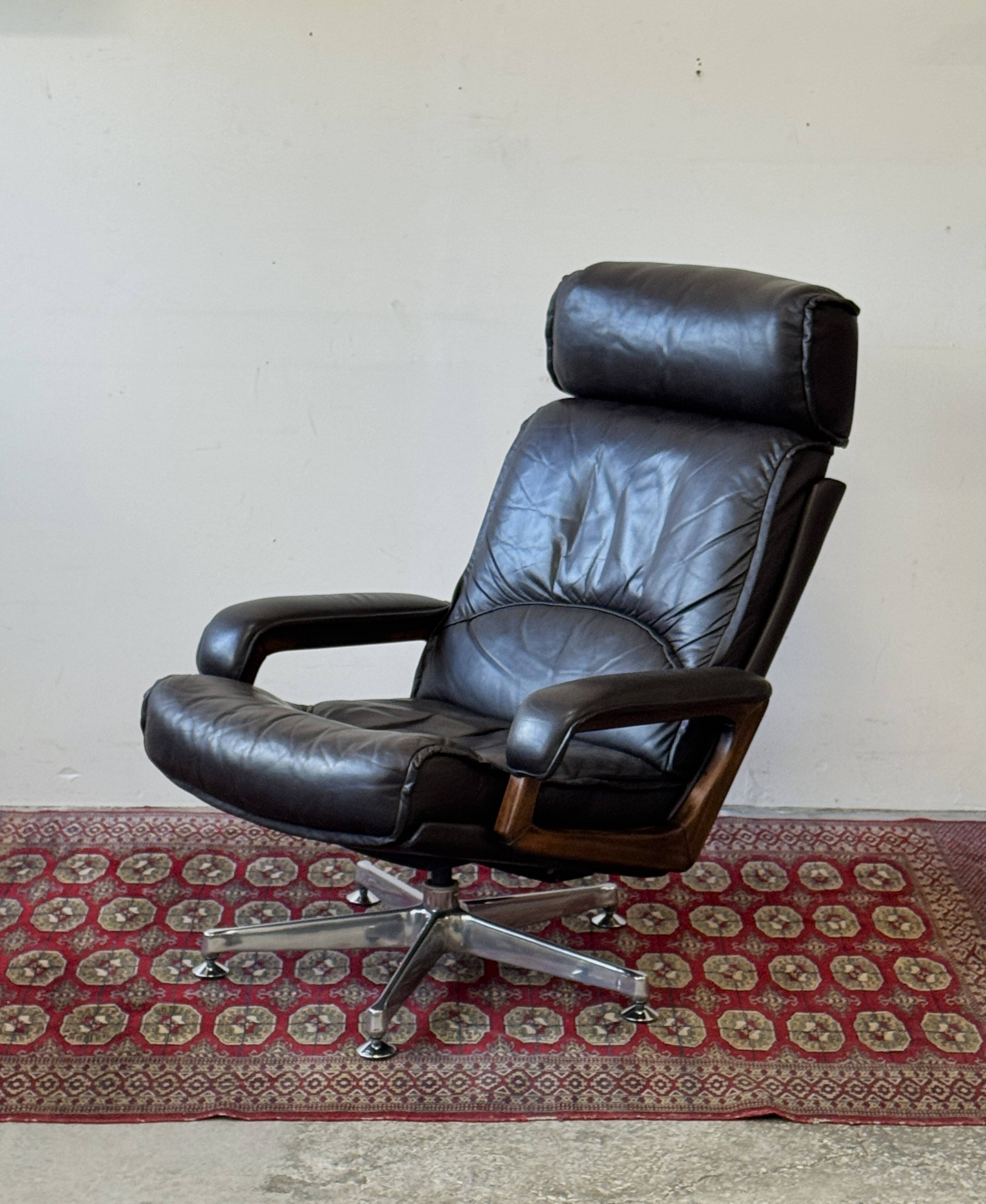 Lounge Chair, Denmark 1970s, Mid-C, Vintage