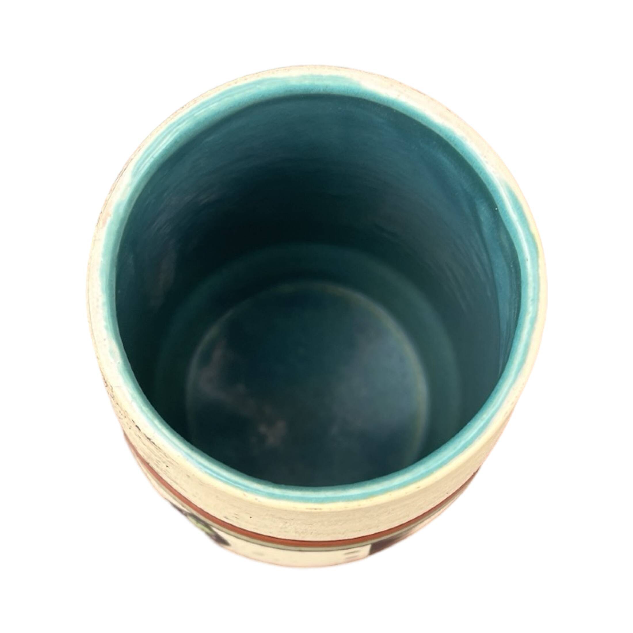 Interesting Bay Keramik ceramic vase, New look, Germany 1970s.