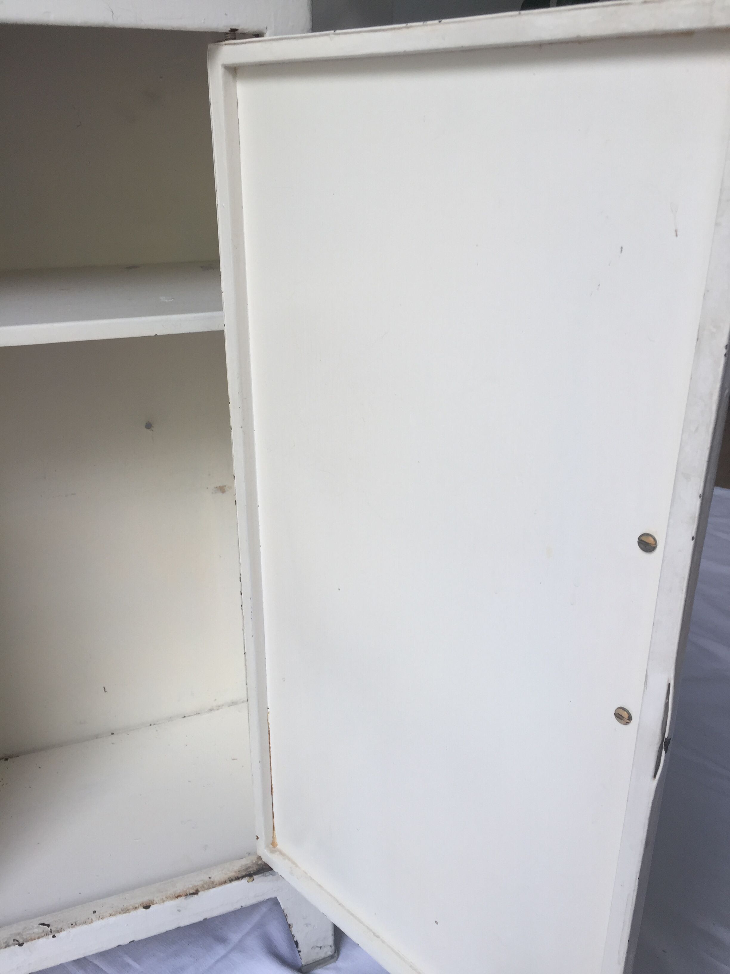 White metal furniture